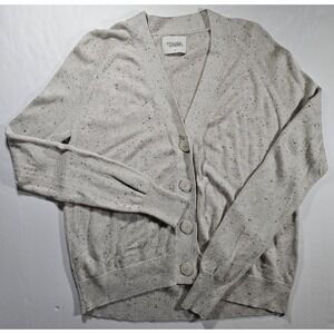 Stitches & Stripes Soft V-Neck Zendaya Cardigan Off-White Women's Size Medium